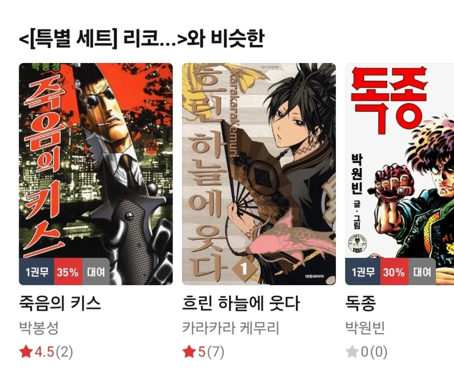 리디 북스: 리코리스 리코일과 비슷한 만화 추천해 드려요_1.webp
