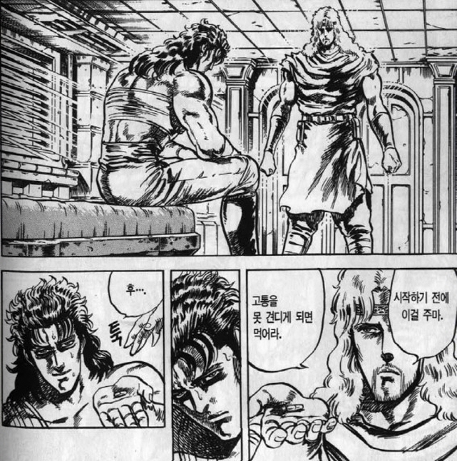 [북두의권]레이에게 비공을 삐르는 토키_1.jpg