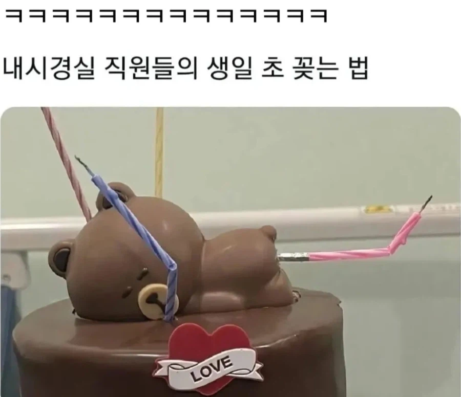 내시경실 직원들의 생일 초 꽂는 법_1.webp