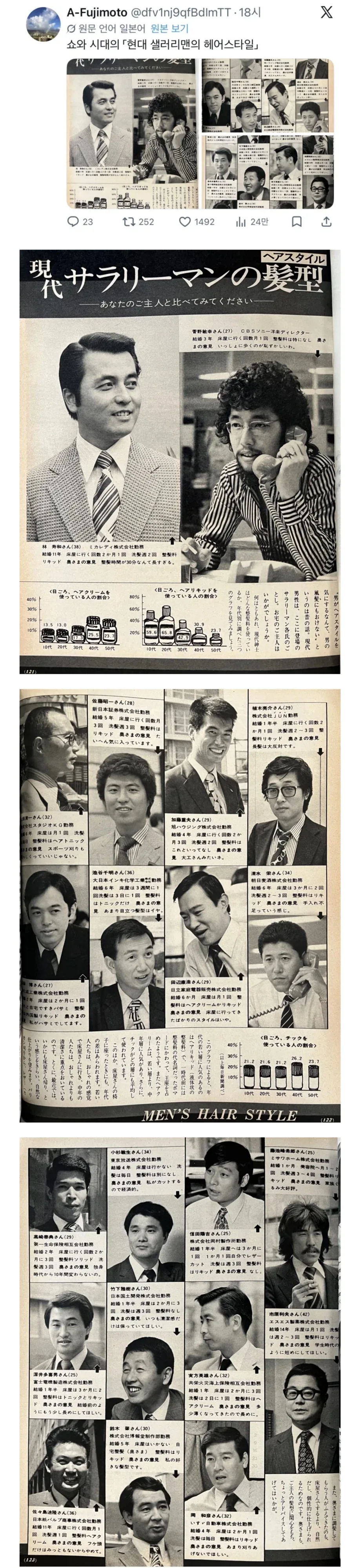 역사) 일본 70년대 회사원들 헤어스타일_1.webp
