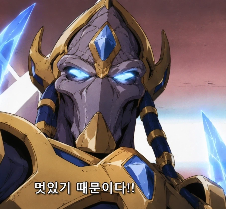 프로토스는 개쩌는 기술력 냅두고 왜 칼들고 돌격 꼴아박음?_1.webp