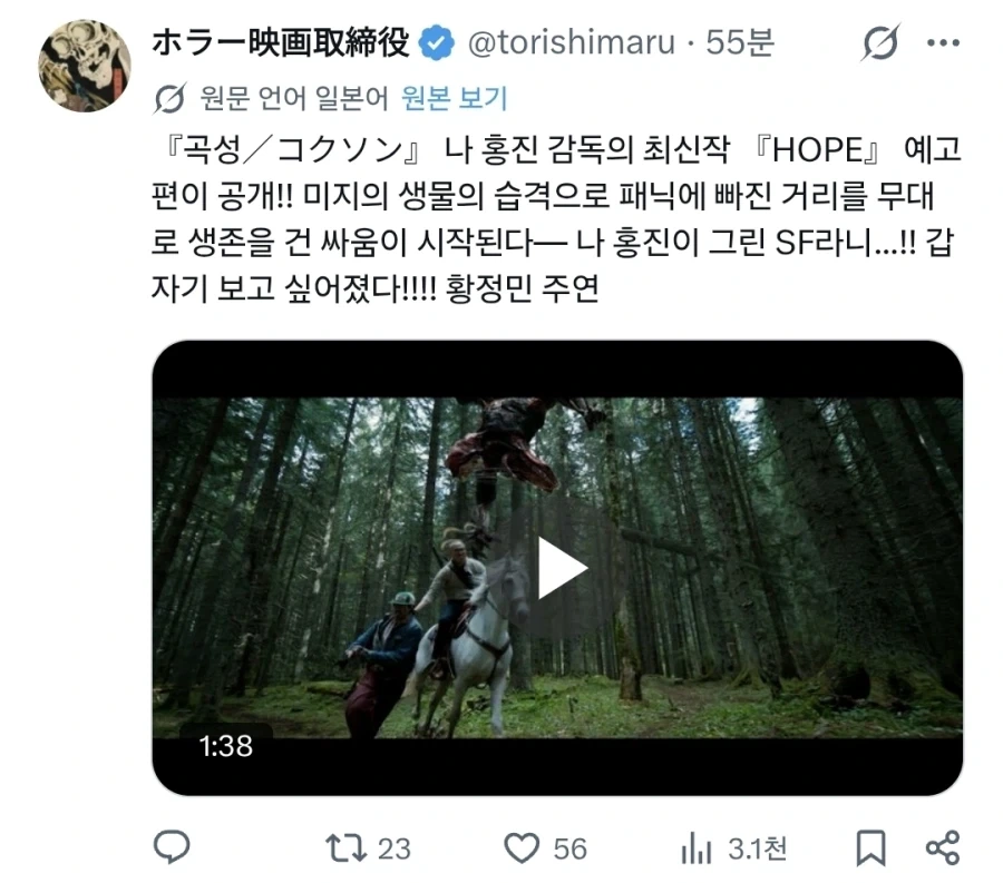 나홍진 호프 감상평