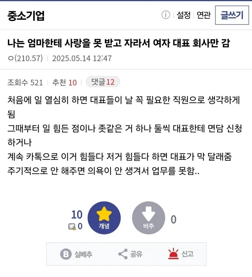 나는 엄마한테 사랑을 못 받고 자라서 여자 대표 회사만 감._1.webp