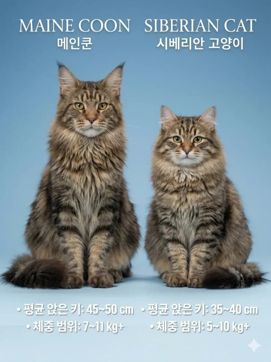 메인쿤 VS 랙돌 VS 놀숲 VS 시베리안 크기 비교_4.webp