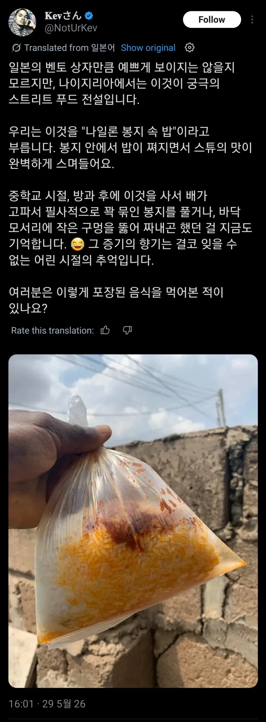 나이지리아의 스트리트 음식에 PTSD가 오는 한국인_1.webp