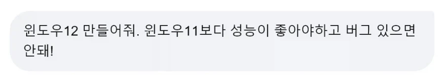 윈도우11 불만이 많길레 윈도우12 만들어 달라했음_1.webp