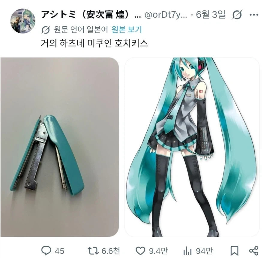 하츠네 미쿠와 닮았다는 호치케스_1.webp