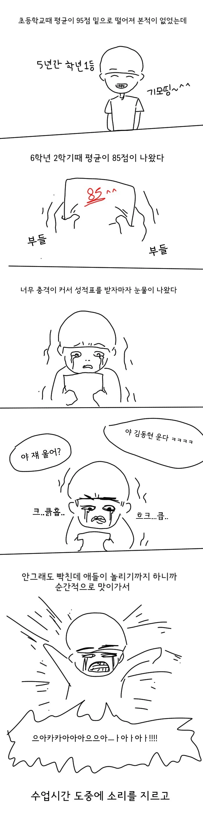 평균 80점대 처음 맞고 충격맞은 어린 시절 만와.manhwa_1.jpg