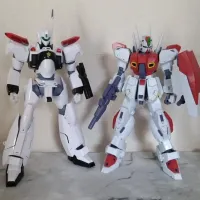 RG 1/48 잉그램 플러스 사이즈 비교 + 다리 수납 기믹 전개 사진