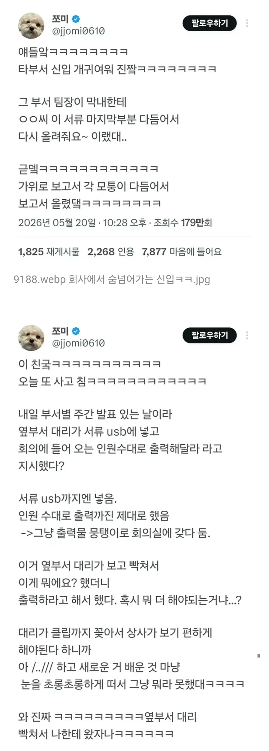 회사에서 숨넘어가는 신입_1.webp