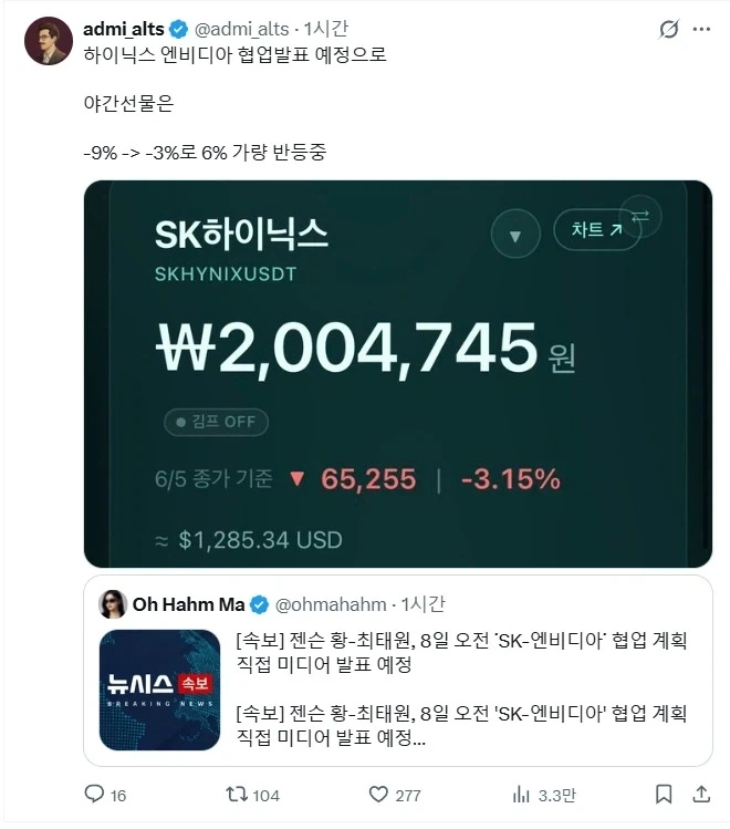 주식)하이닉스 야간선물 상황_1.webp