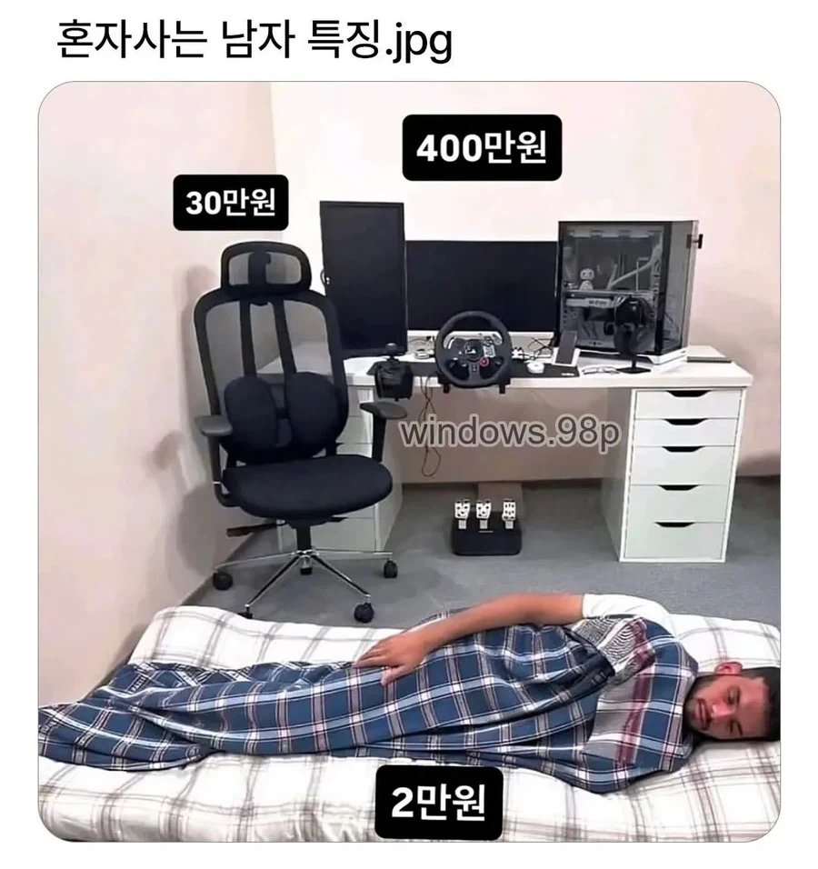 남자 혼자 사는 집 특징_1.webp