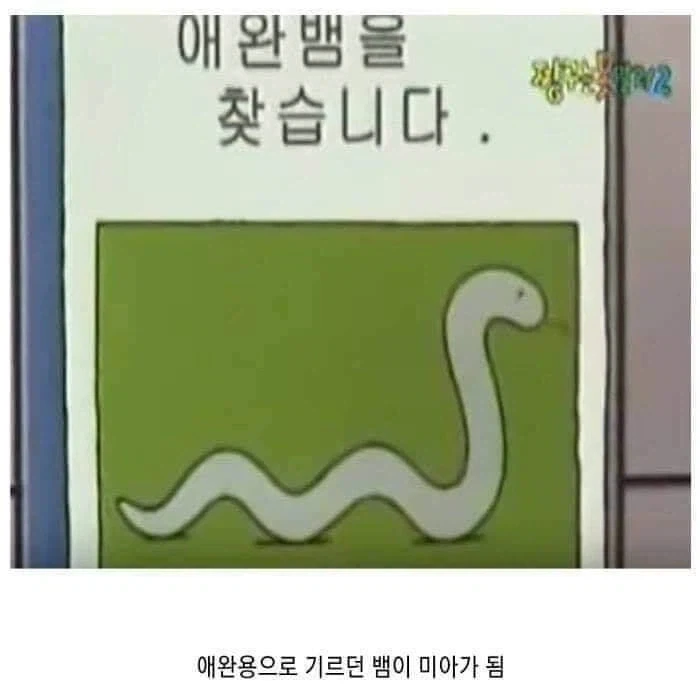 짱구 초창기 시절에 나온 흰둥이 뱀_1.webp