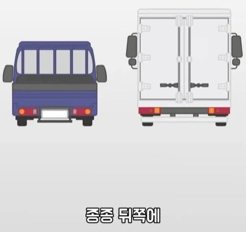 트럭이나 화물차 뒤에 눈알 스티커를 붙이는 이유.jpg_2.webp