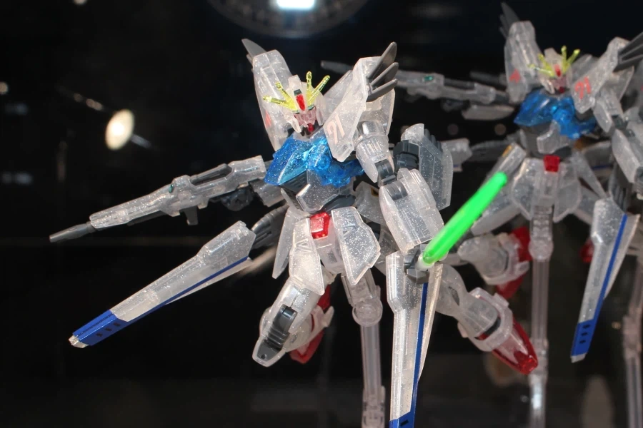 HGUC 1/144 건담 F91 잔상 이미지 클리어 Ver 도쿄점 전시 사진_9.webp