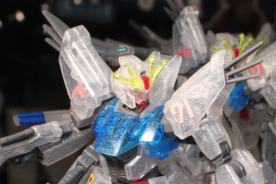 HGUC 1/144 건담 F91 잔상 이미지 클리어 Ver 도쿄점 전시 사진_10.webp