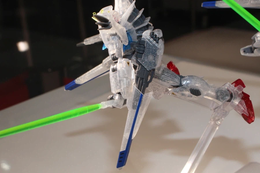 HGUC 1/144 건담 F91 잔상 이미지 클리어 Ver 도쿄점 전시 사진_13.webp