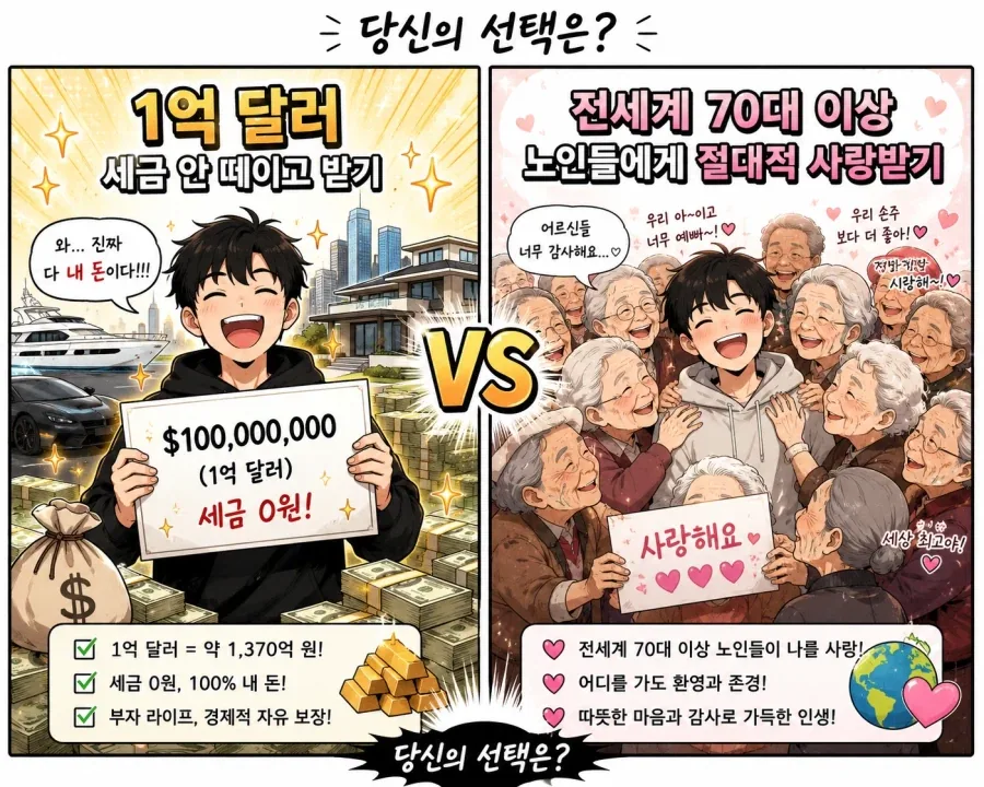 1억 달러 받기 vs 노인들에게 사랑받기.jpg_1.webp
