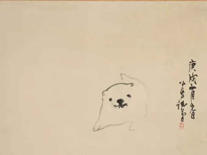에도 시대 때 그려진 강아지 그림_1.webp