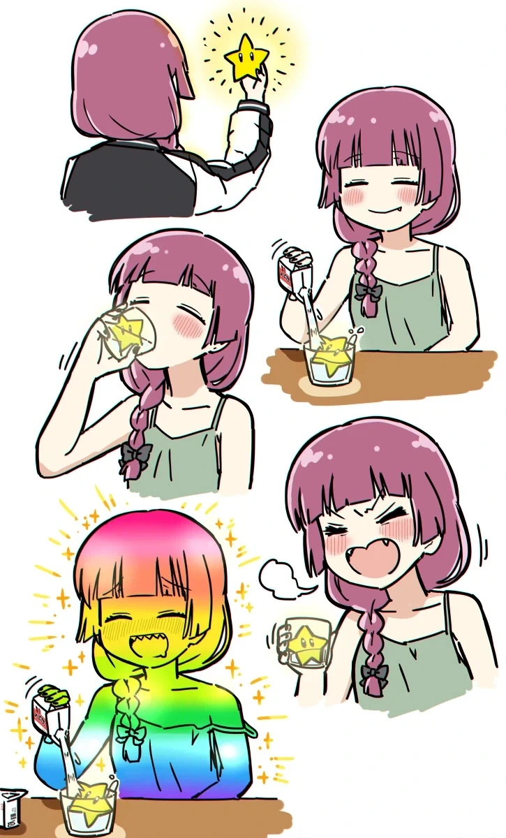 술을 마신 히로이 키쿠리가 빛나기 시작했다_1.webp