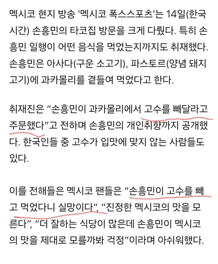 손흥민 과카몰리 고수 빼고 시켜_1.webp