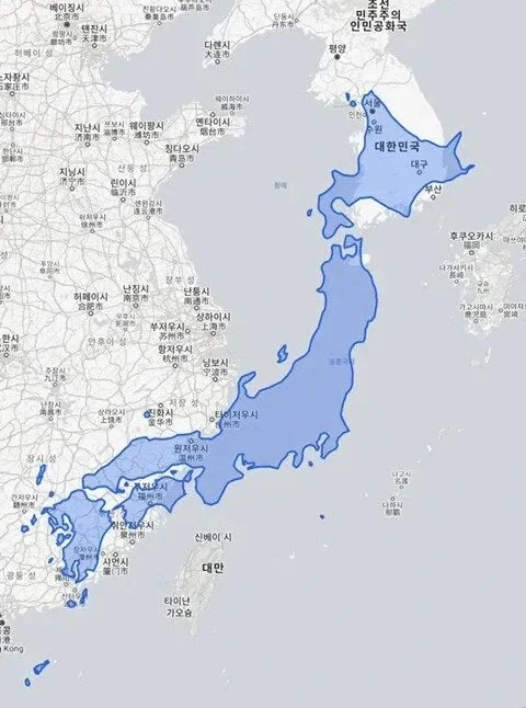 싱글벙글 일본 땅 크기 체감_1.webp