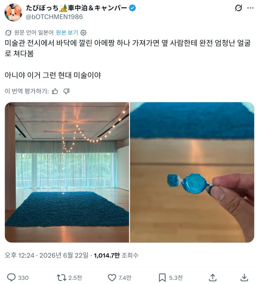 미술관에서 사탕 주워먹다 꼽먹은 사람..._1.webp