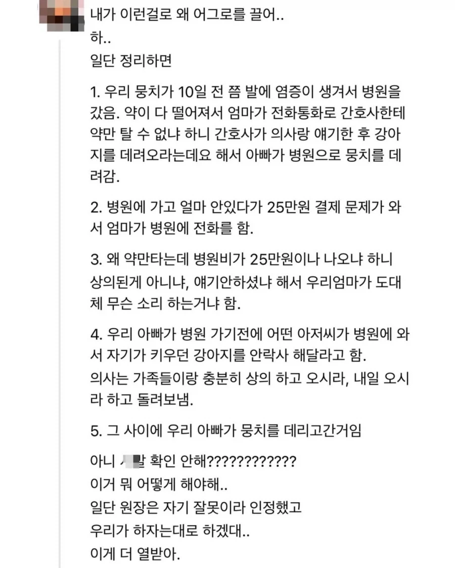 동물병원에서 강아지 바꿔서 안락사 시켰다고 함.jpg_2.webp