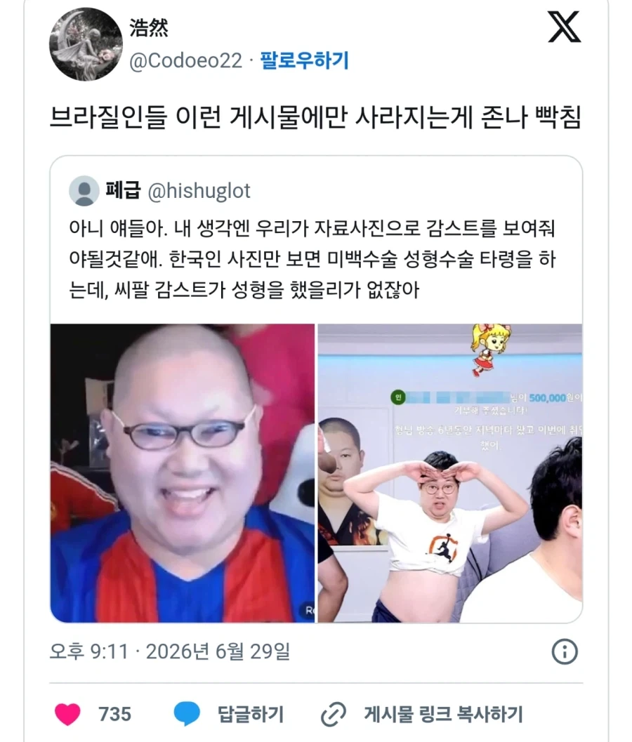 X에서 퇴치 부적이 된 감스트_3.webp