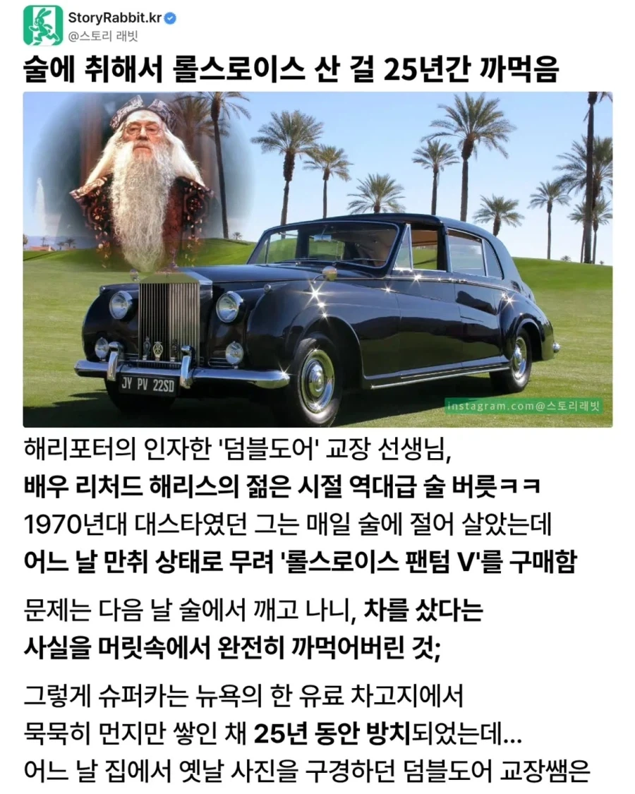 술 취해서 롤스로이스 사놓고 25년간 까먹은 덤블도어.jpg_1.webp