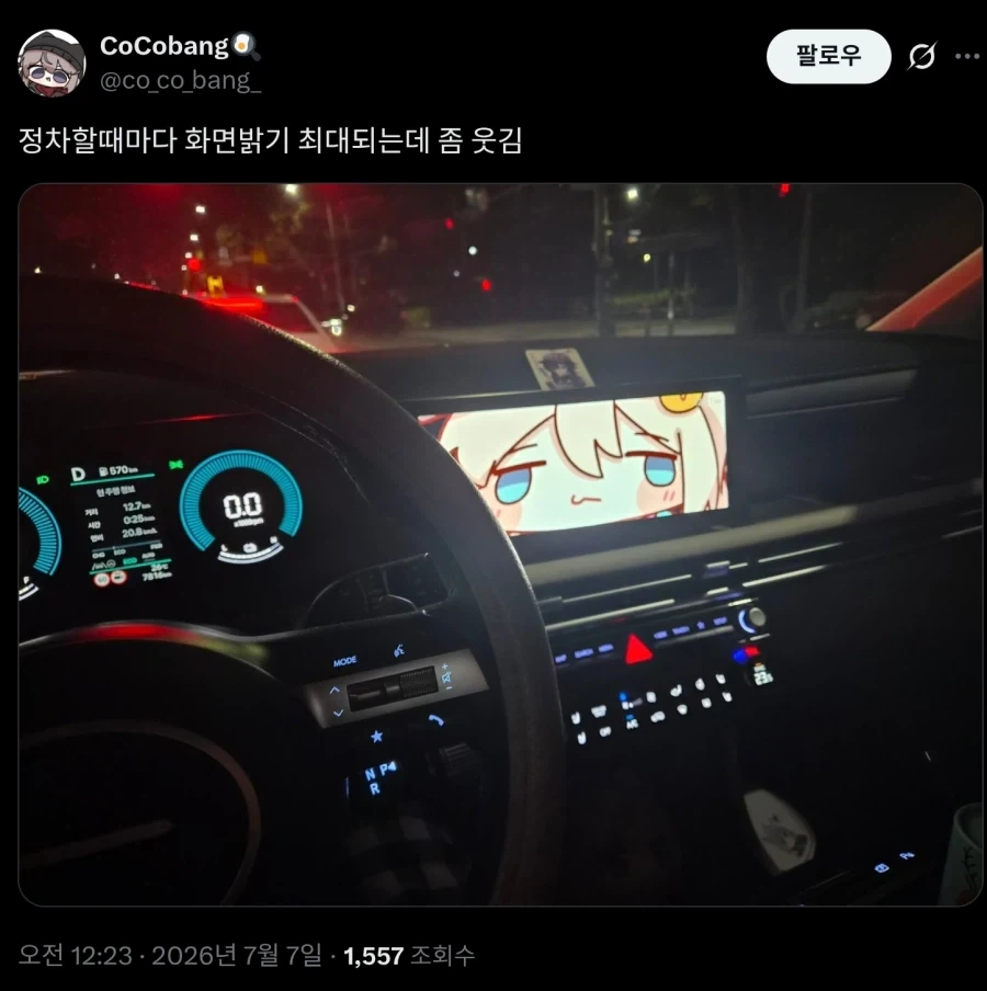 자동차 네비 화면이 얼탱_1.webp