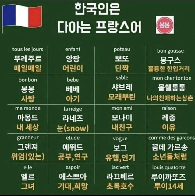 한국인은 다 아는 프랑스어 ㅋㅋㅋㅋㅋ_1.webp