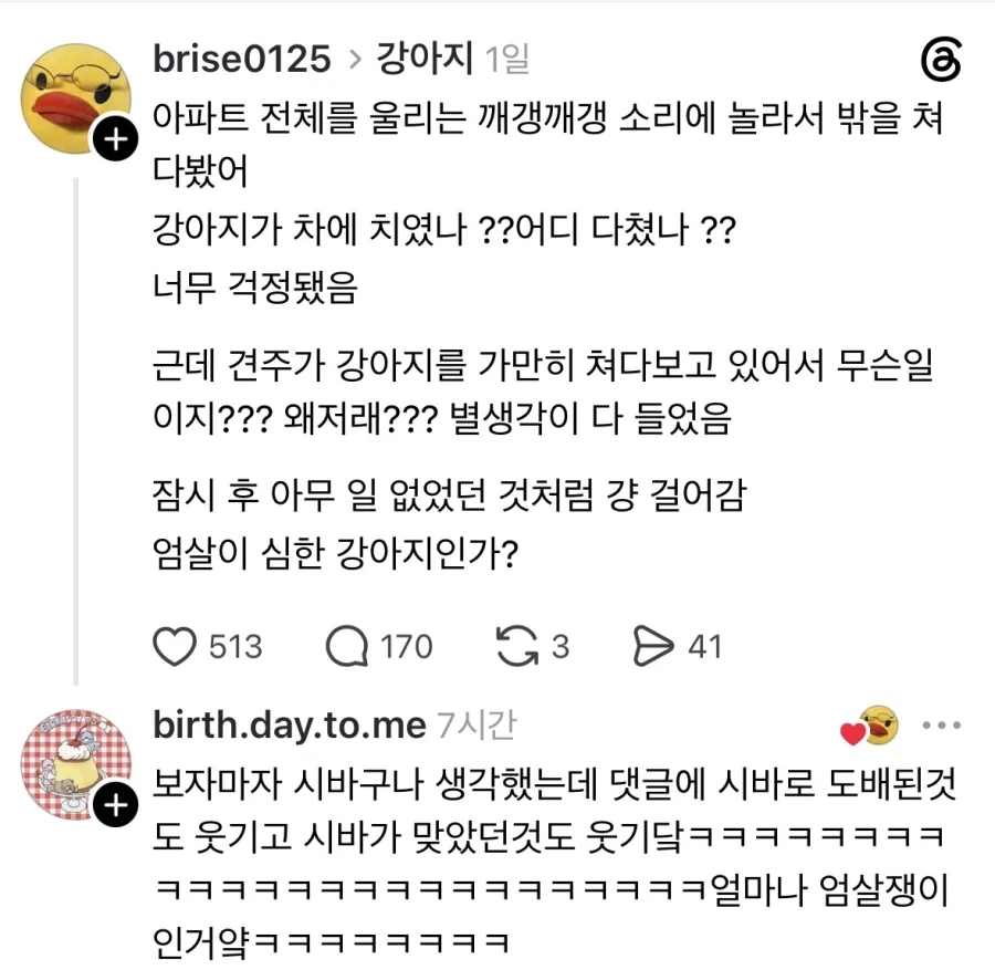 아파트 단지 전체에 울려퍼지는 개 비명소리.jpg_1.webp