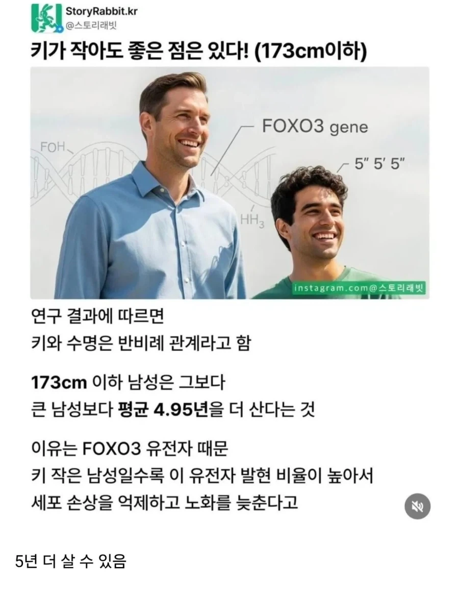 “173cm 이하 남성은 장수종이다”_1.webp