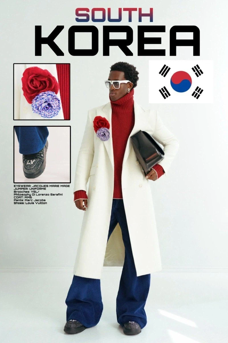 모델이 패션으로 묘사한 나라별 국기 특징_8.webp