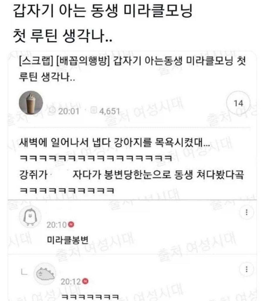 아는 동생 미라클모닝 첫 루틴.._1.webp