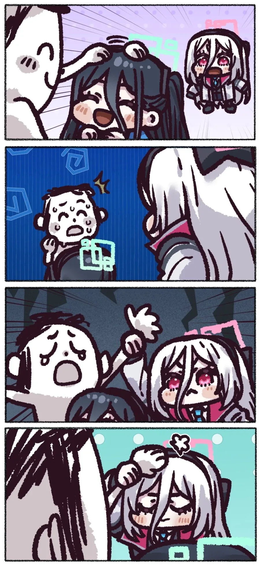 감히 왕녀의 머리를 쓰다듬는 못된손을 고쳐주는 케이쟝.manga_1.webp