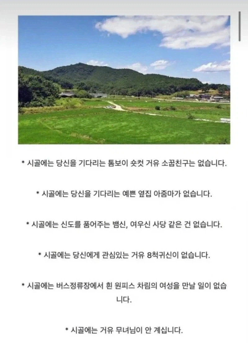 의외로 실제 시골에 존재하지 않는 것들_1.webp