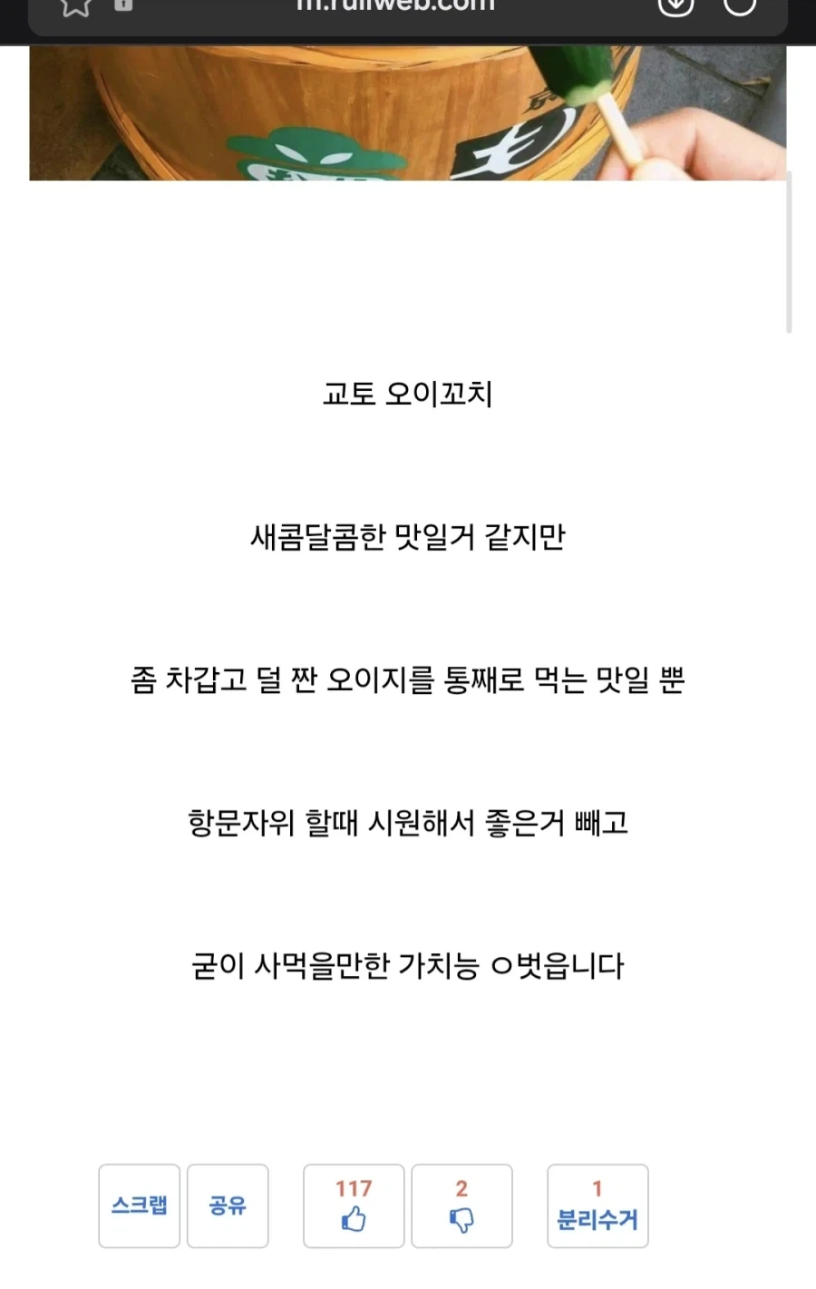 오이에 관한 유용한 지식 하나_1.webp