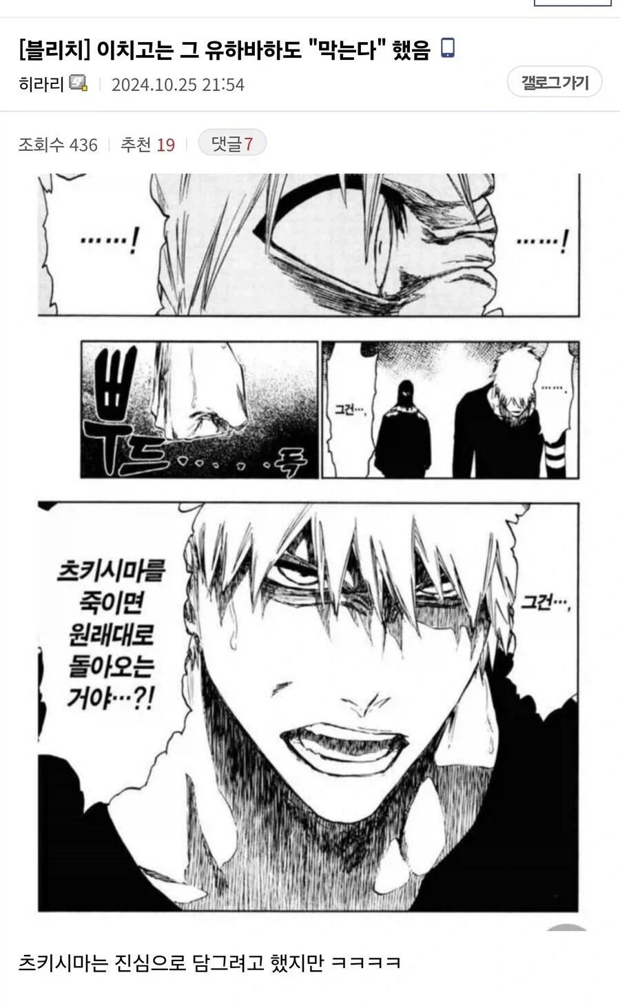 이치고는 그 유하바하도