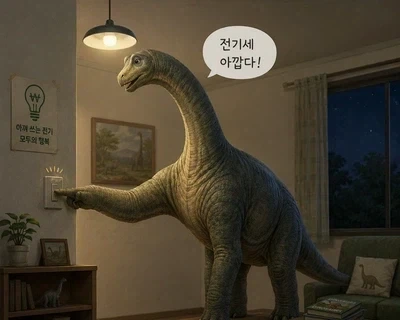 님드랔ㅋㅋㅋ 전기를 아끼는 공룡이 뭔지 아세옄ㅋㅋㅋㅋ_1.webp