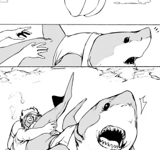 약 후)ㄱㅇ 상어이빨녀 범하는 만화.manga