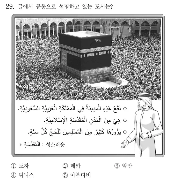 수능에 출제되는 아랍어 문제 난이도.jpg_1.webp