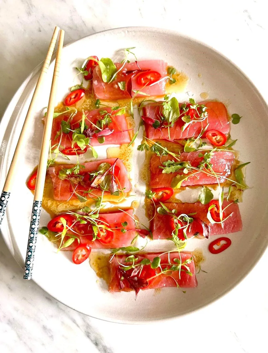Easy Homemade Hamachi (Yellowtail) Crudo Recipe