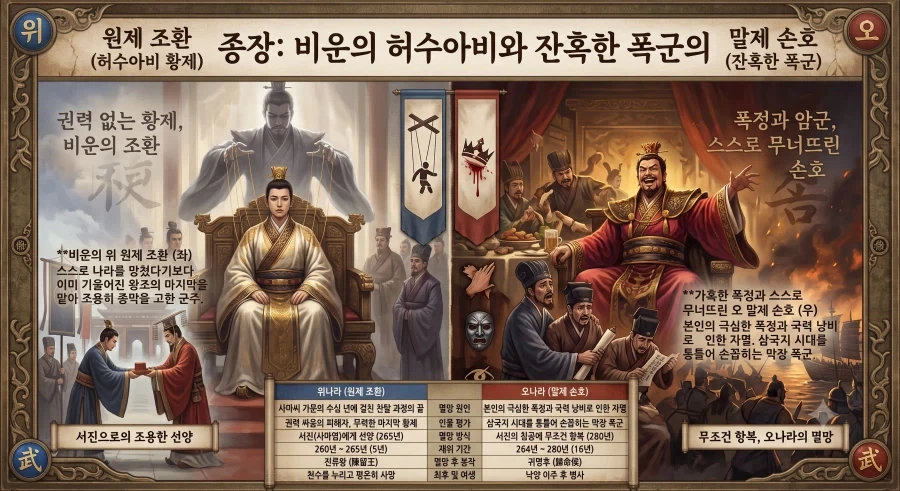 삼국지)위나라와 오나라 마지막 황제의 최후_1.webp