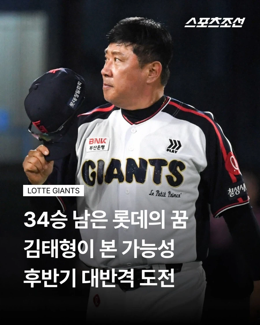 KBO] 꼴데 선수단, 후반기 목표 55경기에서 34승??_1.webp