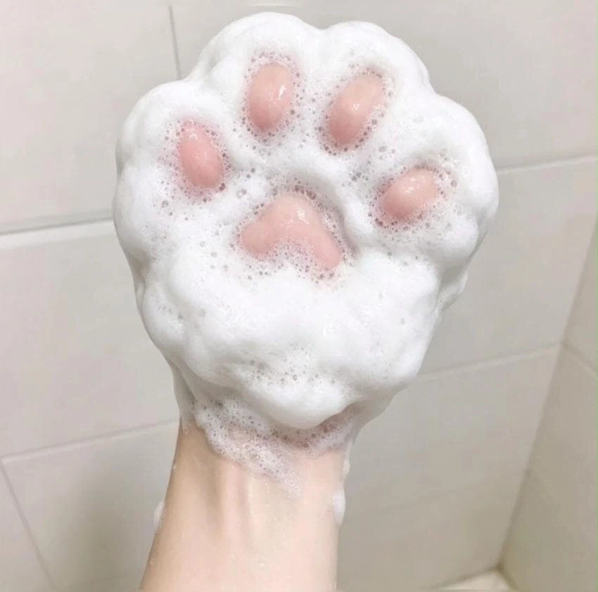거품으로 고앵이 손 만들긔.JPG_2.webp
