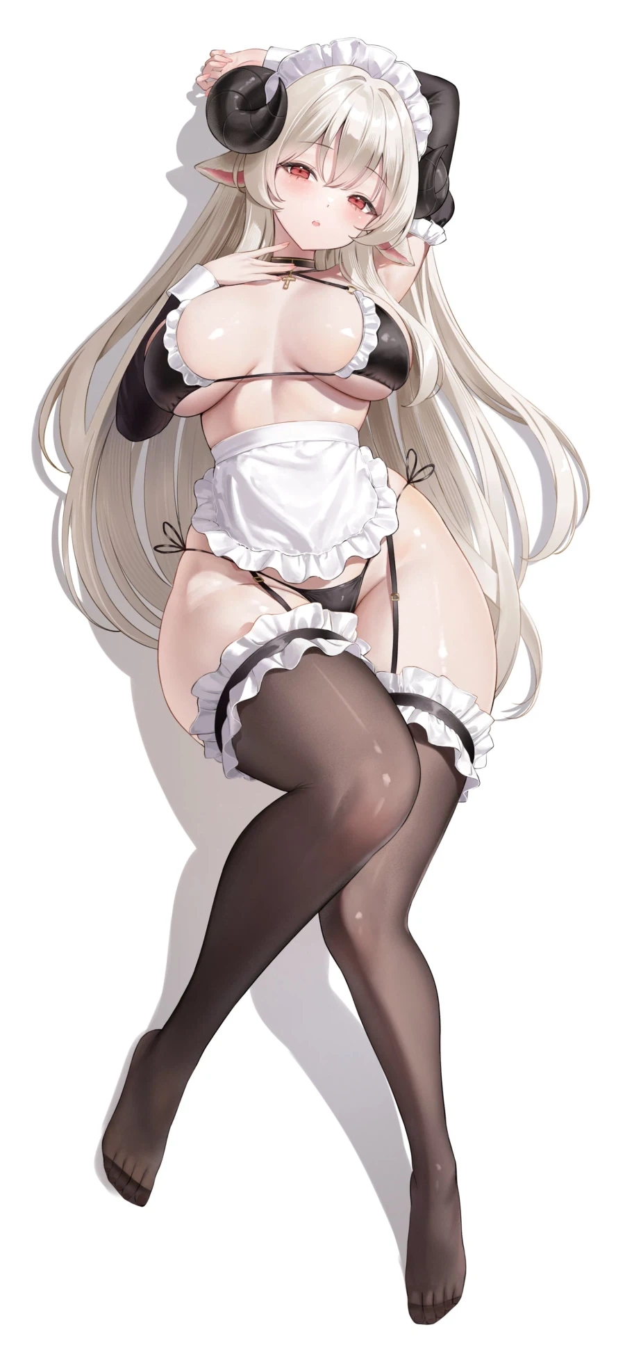 집안 일이 힘들어서 누운 양 누나_1.webp
