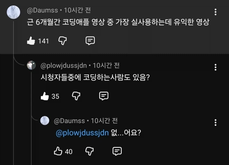 어느 코딩 유튜버 영상에 달린 충격적인 댓글_2.webp
