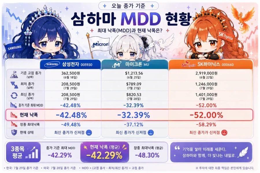 주식) 삼성,마이크론,하이닉스 개폭락 정리_1.webp